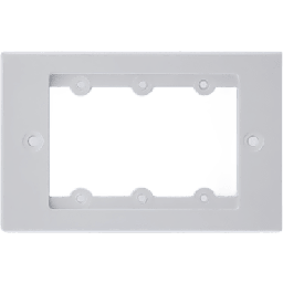 [FRAME-1G/US(W)] Frame para Wall Plate / 1 Gang / Metal / Montaje al Ras / 3 Inserciones USA / Blanco | FRAME-1G/US(W)