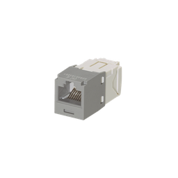 [CJ688TGIG] Conector Jack RJ45 Estilo TG, Mini-Com, Categoría 6, de 8 Posiciones y 8 Cables, Color Gris | CJ688TGIG