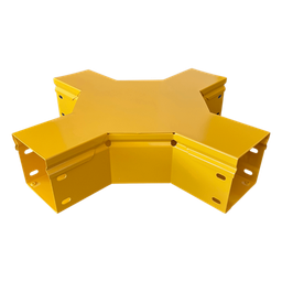 [CHFBXH4X4R8EPK] Cruce Horizontal para Fibra Óptica / 4" x 4" / Radio de Curvatura 8" / Aluminio con Pintura Epóxica / Incluye Accesorios de Montaje | CHFBXH4X4R8EPK