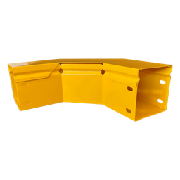 [CHFBC904X4R8EPK] Curva Horizontal para Fibra Óptica / 90° / Aluminio 4" x 4" / Radio 8" / Epóxico Amarillo | CHFBC904X4R8EPK