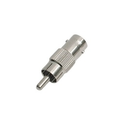 [TT-RG-03] Adaptador en Línea para 75 Ohm, de Conector BNC Hembra a RCA Macho en Aplicaciones de Audio-Video para Cámaras, Monitores y DVR's. | TT-RG-03
