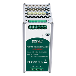 [SDR4805BK] Fuente de Alimentación Industrial / Riel DIN / 48 VCC / 5 A / 240 W / Eficiencia ≥ 90% / -20 a 70 °C / Cargador de Batería Integrado | SDR4805BK
