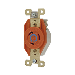 [HUB-IG23-20] Receptáculo Sencillo de Media Vuelta / 20 A 250 V CA / 2 Polos 3 Hilos / Nema L6-20R | HUB-IG23-20
