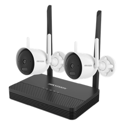 [NKS424WBH] Kit de Videovigilancia IP Inalámbrico / 4 Megapixel / NVS 4 Canales / 2 Cámaras Bala Exterior / Dual Light 30 m (98.4 ft) / Audio Bidireccional / Wi-Fi 2.4 GHz / Micro SD 512 GB | NKS424WBH