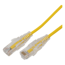 [LP-UT6A-100-YE28] Cable de Parcheo Slim UTP / Cat6A / 1 Metro (3.28 Pies) / 28 AWG / Amarillo | LP-UT6A-100-YE28