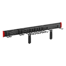 [LGS01-02] Sistema de Almacenamiento de Pared / Capacidad Total 228 kg (502.7 lb) / 8 Ganchos Ajustables / 2 Bandas de Sujeción / Estructura Acero y Plástico | LGS01-02