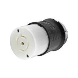 [HUB-HBL-2513] Conector Industrial con Bloqueo de Media Vuelta / 20 A 120/208 V CA / 4 Polos 5 Hilos / Color Blanco y Negro / Nema L21-20R/ Grado Industrial. | HUB-HBL-2513