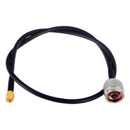 [SN-58U-SMAI-60] Jumper de 60 cm con Cable RG-58U-SYS, Conectores N Macho a SMA Macho Inverso. | SN-58U-SMAI-60