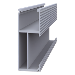 [EPL-SR5-4400] Riel 5 para montaje de módulos fotovoltaicos de aluminio anodizado de 4400mm. | EPL-SR5-4400