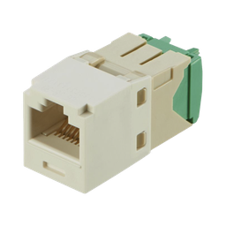 [CJT688TGWH] Conector Jack RJ45 Estilo TG, Mini-Com, Categoría 6, de 8 Posiciones y 8 Cables de Calibre 28/30 AWG, Color Blanco | CJT688TGWH
