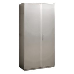 [PST10022040INOXT] Gabinete de Acero Inoxidable / IP55 / IK10 / 1000 x 2200 x 400 mm (39.4 x 86.6 x 15.7 in) / Capacidad 110 kg / Platina Galvanizada | PST10022040INOXT