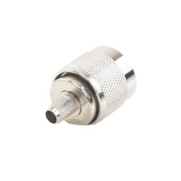 [TT-CON-532] Conector N Macho para 75 Ohm de Anillo Plegable para Cable RG-59, Niquel/Oro/Teflón | TT-CON-532