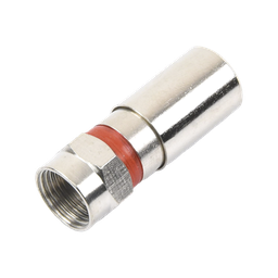 [TT-CON-510-RG59] Conector F Macho de Compresión, Metálico para cable RG-59, Cuerpo de Bronce Niquelado. | TT-CON-510-RG59