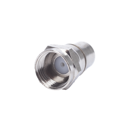 [TT-CON-537] Conector F Macho, Plegable con PIN para Cable RG-6, Cuerpo de Bronce Niquelado. | TT-CON-537