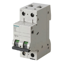 [5SL62507CC] Interruptor Riel DIN / 2 Polos / 50 A / 6 kA / Curva C / 400 V | 5SL62507CC