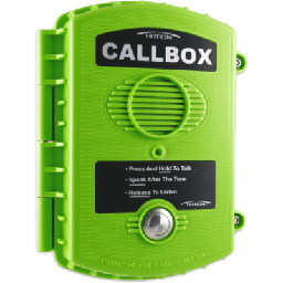 [RQX411QGRN] Callbox Inalámbrico UHF / Frecuencia 450-470 MHz / Gabinete IP57 Policarbonato / Alimentación Baterías D o Externa / Antena Interna Ajustable / Botón PTT Antivandálico | RQX411QGRN