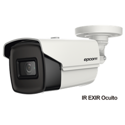 [B4K-TURBO-X] Bala TURBOHD 4K (8 Megapixeles) / Gran Angular 102º  / Lente 2.8 mm / Exterior IP67 / IR EXIR 60 mts / dWDR | B4K-TURBO-X