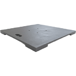 [EP30PBTT] Base de Truss / 76 cm (2.49 ft) / Espesor 1 cm / Acero / 30 x 30 cm Tipo Americana / Patas 12 cm | EP30PBTT