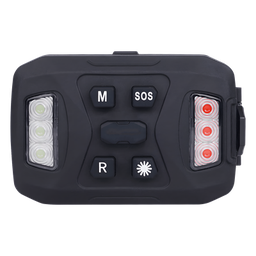 [XLTD-2735-RB] Luz de Advertencia Múltiple / 26 LEDs Rojo Azul Blanco / Recargable 1200 mAh / IP67 / Base Magnética | XLTD-2735-RB