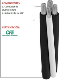 SSMELE CABLE AI-XLP 3C/1N (3/0 - 1/0) MOD:L277