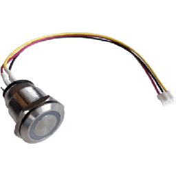 [XT-BOTON/4] Kit Botones Nexmosphere / 4 Botones S-B90W43 IP65 19 mm + Interfaz XT-B4N6 4 Canales / 256 Combinaciones LED / Controlador XN-125 2 X-talk / Cable USB Split DC | XT-BOTON/4