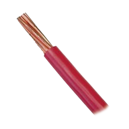 [SLY-304-RED] Cable 10 AWG Color Rojo, Conductor de Cobre Suave Cableado. Aislamiento de PVC, Auto Extinguible. (Venta por Metro) | SLY-304-RED