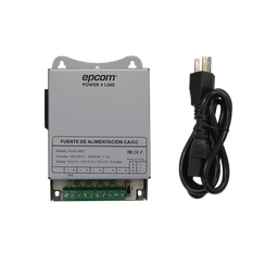 [PL-4C-15DC] Fuente de Poder Metálica / Para 4 Cámaras / Ajustables a 12 o 13.5 o 15 Vcc / 4 Amperes / Instalación en Pared. | PL-4C-15DC