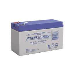 [PS-1280-F1] Batería 12V, 8AH, Para Respaldo, Tecnologías AGM/VRLA, 5 Años Vida Útil, Terminales F1, Reconocida UL | PS-1280-F1