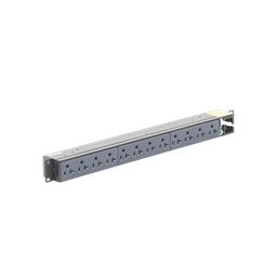 [P12B01M] PDU Básico para Distribución de Energía, Enchufe de Entrada NEMA 5-15P, Con 12 Contactos NEMA 5-20R, Instalación Horizontal de 19in, 1UR, 15 Amp, 120 Vca | P12B01M