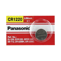 [CR1220] Batería de Litio tipo Moneda 3V @ 35mAh / Recomendado para DVR´s epcom y HIKVISION (No Recargable) | CR1220