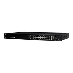 [ES-24-250W] Switch EdgeMAX administrable de 24 puertos Gigabit con PoE+/PoE Pasivo 24V + 2 Puertos SFP, 250 W | ES-24-250W