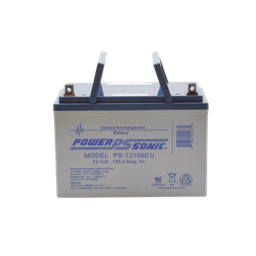 [PS-121000-U] Batería 12V, 100AH, Para Respaldo, Tecnologías AGM/VRLA, 10-12 Años Vida Útil, Terminales U, Reconocida UL | PS-121000-U