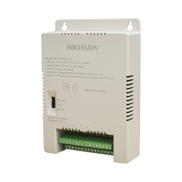 [DS-2FA1208-C16/K] Fuente de Poder Regulada 12 Vcc / 13.5 Vcc / 15 Vcc para 16 Cámaras / 16 Amp (1 Amp por Salida) / Voltaje de Entrada 90 - 130 VCA / Soporta 4K / Modo para Largas Distancias | DS-2FA1208-C16/K