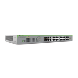 [AT-GS950/28PS-V2-10] Switch PoE+ Gigabit WebSmart de 24 puertos 10/100/1000 Mbps + 4 puertos SFP Gigabit, 185 W, Version 2 | AT-GS950/28PS-V2-10