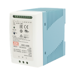 [DRC-100-B] Fuente de poder Riel Din 24V, 100W con Cargador de Bateria | DRC-100-B
