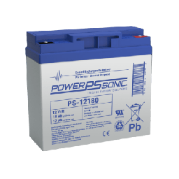[PS-12180-M5] Batería 12V, 18AH, Para Respaldo, Tecnologías AGM/VRLA, Diseño De Vida Útil 5 Años, Terminales Tipo M5, Listada UL, Libre De Mantenimiento | PS-12180-M5