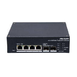 [DS-3T1506HP-EI-UPS] Switch Industrial con UPS / Administrable Gigabit / 3 Puertos Gigabit PoE+ (30 W) + 1 Puertos Gigabit PoE++ (90 W) / 2 Puertos SFP / 120 W Total / 48 a 57 VCD / Ideal para Proyectos / 300 Metros de Distancia | DS-3T1506HP-EI-UPS