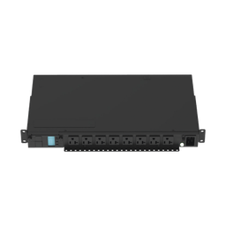 [P08D09M] PDU Monitoreable (MI) para Distribución de Energía, Enchufe de Entrada NEMA 5-15P, Con 8 Salidas 5-20R, Horizontal 19in, 120 Vca, 15 Amp, 1UR | P08D09M