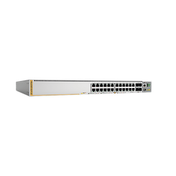 [AT-X530-28GPXM-10] Switch PoE+ Stackeable Capa 3, 20 puertos 10/100/1000 Mbps + 4 x 100M/1G/2.5/5G-T + 4 puertos SFP+ 10 G, hasta 740 W, fuente redundante | AT-X530-28GPXM-10