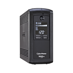 [CP1000AVRLCDA] UPS de 1000 VA/600 W, Topología Línea Interactiva, Entrada 120 Vca NEMA 5-15P, Tipo Mini Torre, Con 9 Tomas NEMA 5-15R | CP1000AVRLCDA