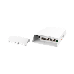 [WI-PS306GF-O-DC] Switch CCTV PoE para Exterior / No administrable / PoE Entrada 802.3 bt Hasta 60W / 1 Puerto PoE salida 24V pasivo Hasta 12W /  3 puertos PoE 802.3 at Hasta 30W /  Ideal para Aplicaciones CCTV con Enlaces Inalámbricos | WI-PS306GF-O-DC