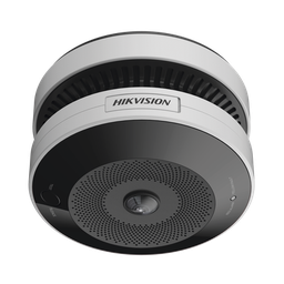 [HF-VS409] (HikFire) Mini Fisheye IP 4 Megapixel con Detector de Humo Puntual  / Autónomo / Entrada y Salida de Alarma / 15 mts IR / PoE / WDR 120 dB / Alarma de 85 dB / MicroSD 128GB / Compatible con Hik-Connect | HF-VS409