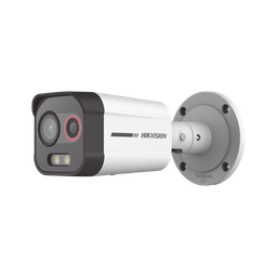 [DS-2TD2608-1/QA] Cámara Bala IP Térmica y Óptica Biespectral / Análisis de Video (VCA) para Protección Perimetral / Clasifica Vehículo/Humano / Térmica 96 x 72 / Óptica 4 MP ColorVu / IP67 / Audio y Alarma Visual | DS-2TD2608-1/QA
