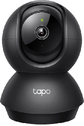 [TAPO-C201] Cámara de Seguridad Interior Wi-Fi 360°, 1080p Full HD, Visión Nocturna 12 m, Detección IA Personas y Llanto de Bebé, Audio Bidireccional, Compatible Alexa y Google Home, Almacenamiento microSD 512 GB | TAPO-C201