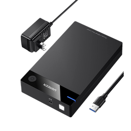 [50423] Carcasa de Disco Duro para  3.5" y  2.5" (Enclosure) | Con Cable USB 3.0 | Para HDD 3.5" / SSD 2.5" | SATA I/II/III | UASP | Hasta 16 TB | Compatible con Windows, Linux, Mac OS | No Requiere Controlador | Cable 1m | Incluye Adaptador d | 50423