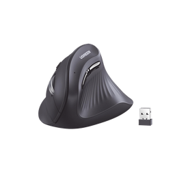[25444] Mouse Inalámbrico en Angulo Vertical | 2.4G & Bluetooth | Conecta 3 dispositivos Simultáneamente | 4 Niveles de DPI |  Clic Silencioso | 5 botones Silenciosos | Soporta Win, Mac, Linux & Chrome. | 25444