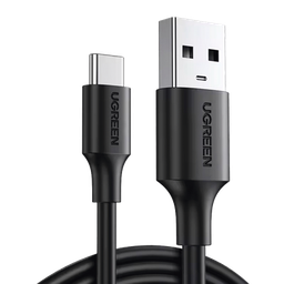 [20882] Cable USB-A a USB-C | 1 Metro | Carga y Sincronización de Datos | Carga Rápida 60W | Datos 5 Gbps | QC 3.0/2.0 | FPC | AFC | Protección Integrada | Duradero y Flexible| Caja ABS | Cubierta de TPE | Color Negro. | 20882