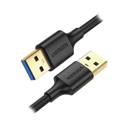 [10371] Cable USB-A 3.0 a  USB-A 3.0 / 2 Metros / Macho a Macho / Conector Niquelado / Núcleo de Cobre Estañado / Blindaje Múltiple / Velocidad 5Gbps / No Requiere Controlador / Compatible con USB2.0 Y USB 1.1 | 10371
