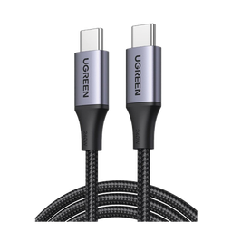 [90440] Cable USB-C a USB-C | 2 Metros | Potencia de Carga 240W | 48V/5A | PD3.1 /3.0 | 480 Mbps | Chip E-Market | Carcasa de Aluminio | Nylon Trenzado. | 90440