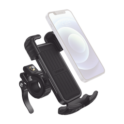 [60548] Soporte de Celular para Manillar de Motocicleta o Bicicleta / Anti Vibración / Protección de clip Antideslizante / Rotación de 360° / Bloqueo de Seguridad / Compatible con manillar de 0.6'' a 1.75'' / Soporta dispositivos de 4.6'' | 60548